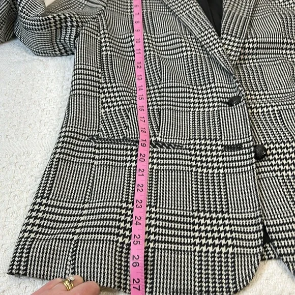 Lauren Ralph Lauren Women’s Houndstooth Heritage Print Blazer Jacket Sz 14w - Picture 13 of 14